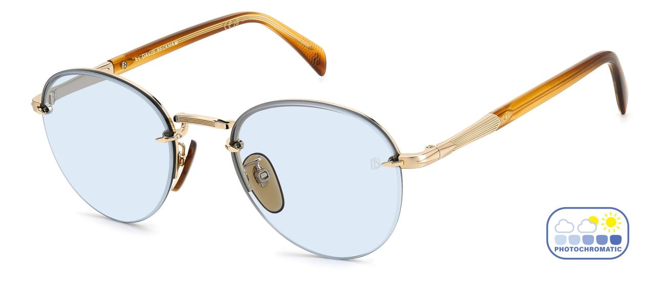 David Beckham DB 1173/S (T5U/QZ) 51 | Photochromic Unisex Mavi Güneş Gözlüğü